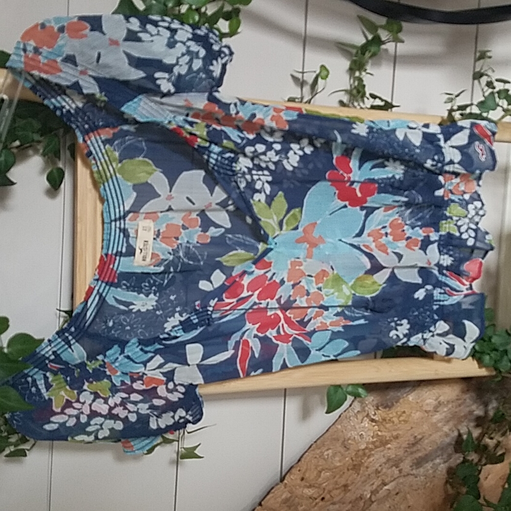 Hollister Floral Sheer Top